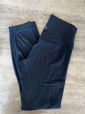 Lululemon Align II 26” high-waisted leggings in navy/turquoise